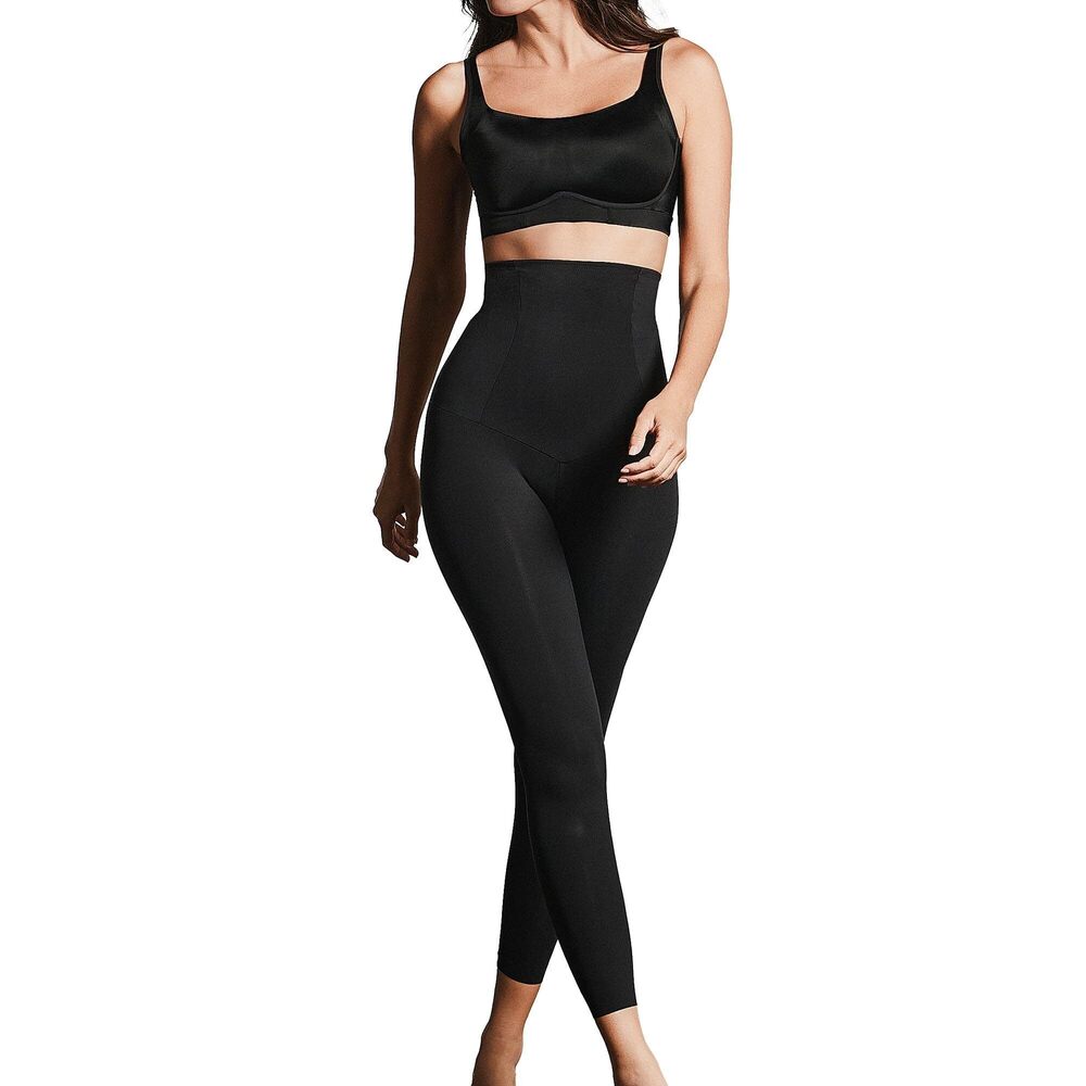 NWT Leonisa Women's High-Waist Compression Leggings Breathable Black, XXL